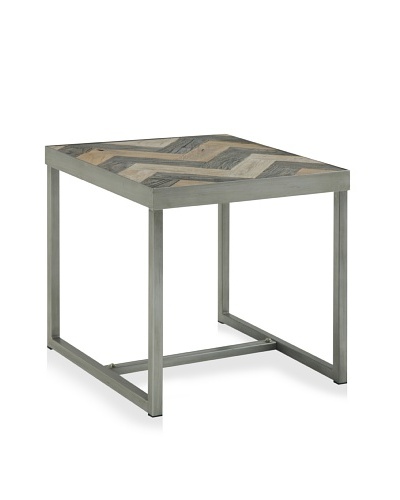Miri Side Table, Antique Elm/Grey/Old Elm