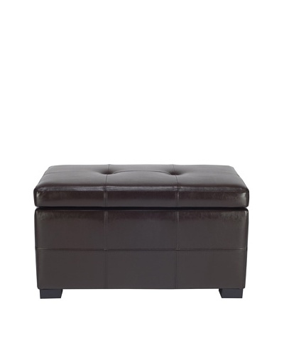 Safavieh Small Maiden Tufted Storage Bench, Brown