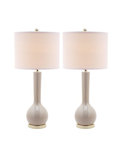 Safavieh Set of 2 Mae Long-Neck Ceramic Table Lamps
