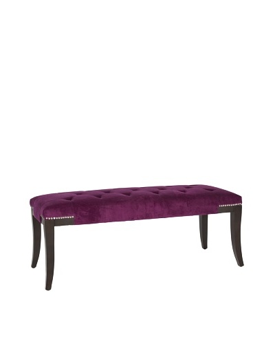 Safavieh Gibbons Bench, Purple/Espresso