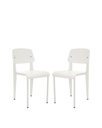 Safavieh Set of 2 Nembus Side Chairs, White