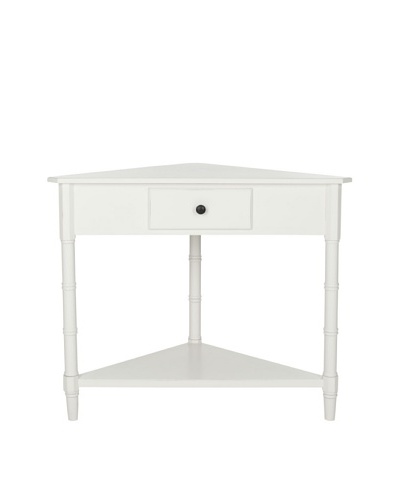 Safavieh Gomez Corner Table, Distressed Cream