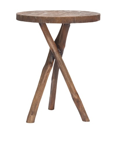 Safavieh Quinn Tripod Round End Table, Brown