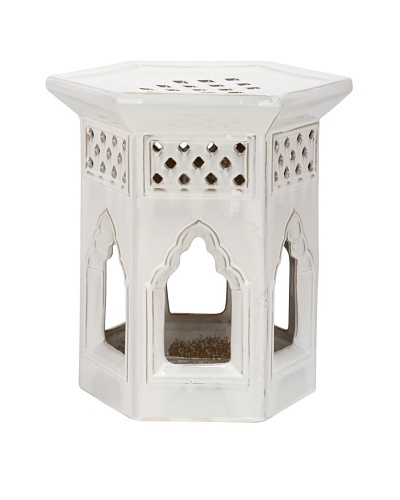 Safavieh Glazed Ceramic Garden Stool, Cream