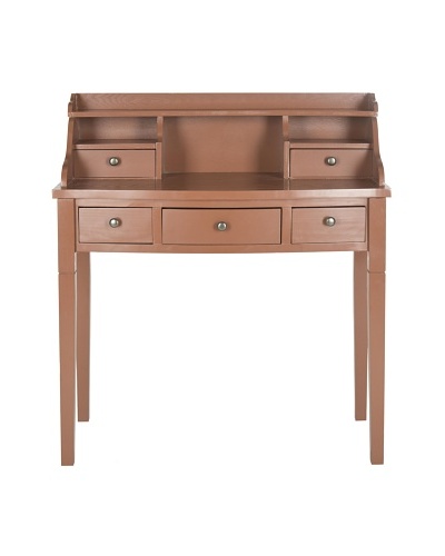 Safavieh Landon Writing Desk, Chocolate Brown