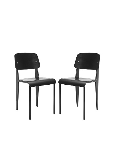 Safavieh Set of 2 Nembus Side Chairs, Black