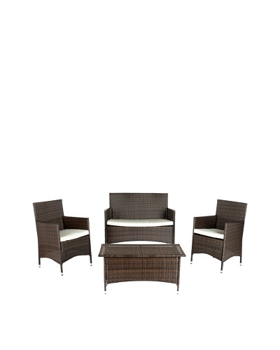 Safavieh 4-Piece Mojavi Wicker Furniture Set