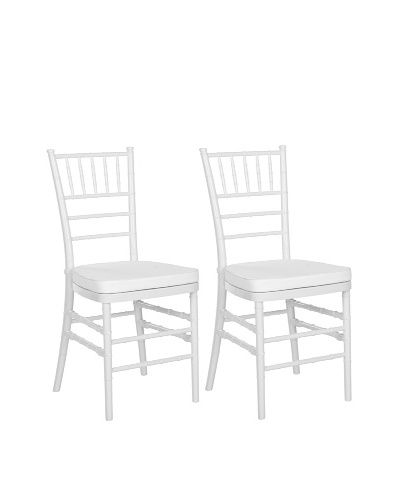 Safavieh Set of 2 Carly Side Chairs, White