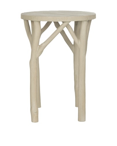 Safavieh Harper Round End Table, Pearl Taupe