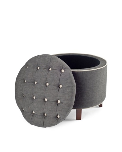 Safavieh Amelia Tufted Storage Ottoman, CharcoalAs You See