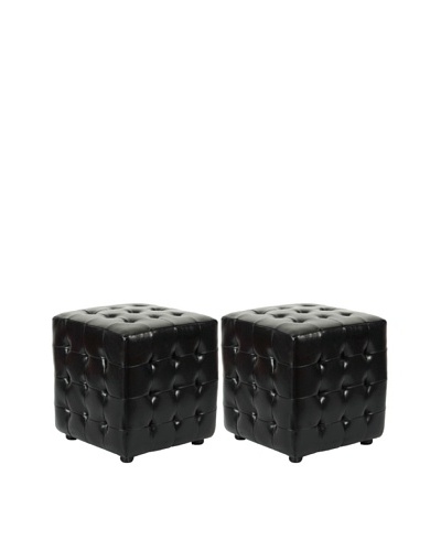 Safavieh Kristof Ottoman (Set Of 2), Black