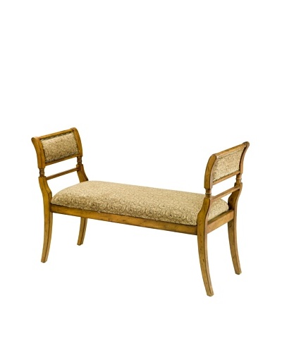 Safavieh Brody Bench, Light Brown/Paisley