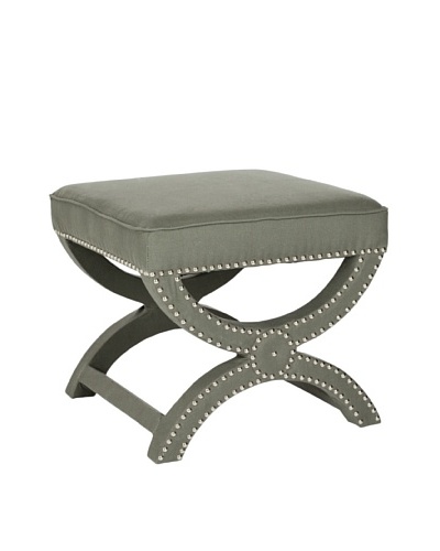 Safavieh Mystic Ottoman, Granite/Nickel