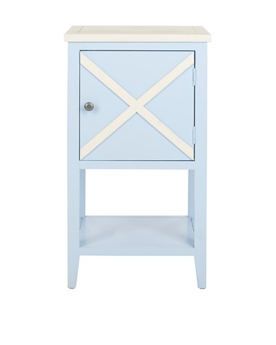 Safavieh Ward Side Table, Light Blue/White