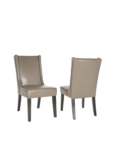 Set of 2 Sher Side Chairs, Clay