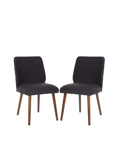 Safavieh Set of 2 Ethel Dining Chairs, Dark TaupeAs You See