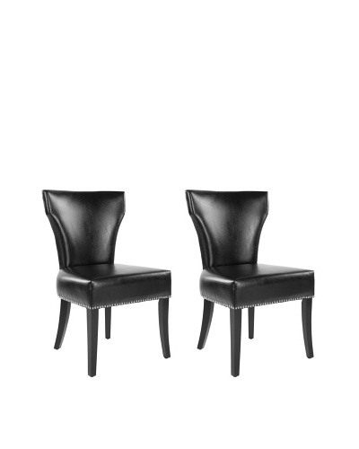 Safavieh Set of 2 Jappic Side Chairs, Black