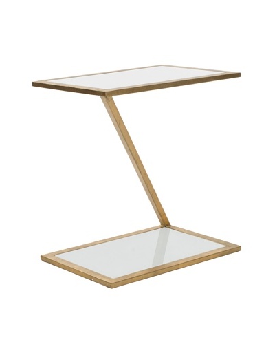 Safavieh Andrea Accent Table, Gold/White