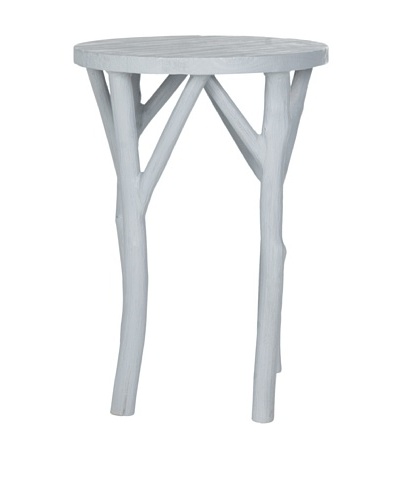 Safavieh Harper Round End Table, Pearl Blue Grey