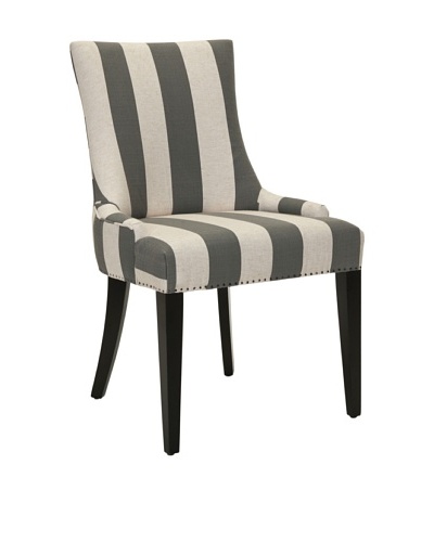 Safavieh Becca Dining Chair, Grey/Bone Stripe