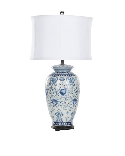 Safavieh Paige Jar Lamp, Blue/White