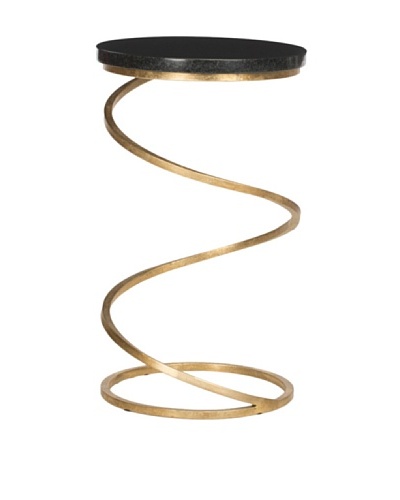 Safavieh Nevina Accent Table, Gold/Black Marble Top