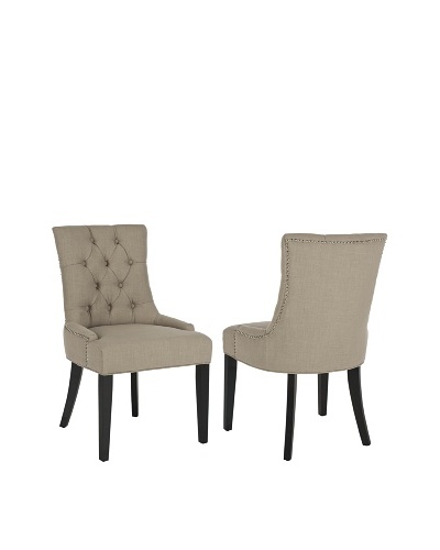 Safavieh Set of 2 Ashley Kd Side Chairs, , True Taupe