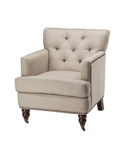 Safavieh Colin Tufted Club Chair, Ecru