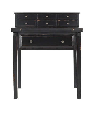 Safavieh Abigail Fold Down Desk, Black