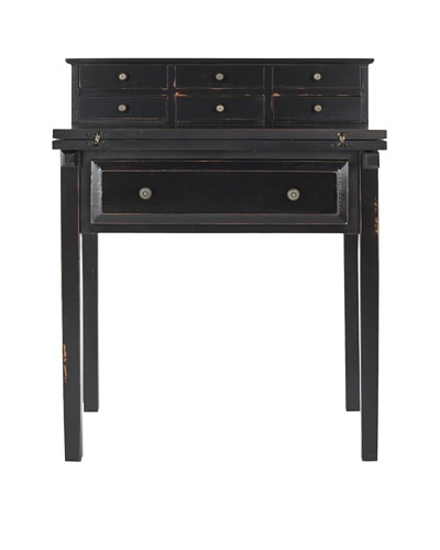 Safavieh Abigail Fold Down Desk, Black