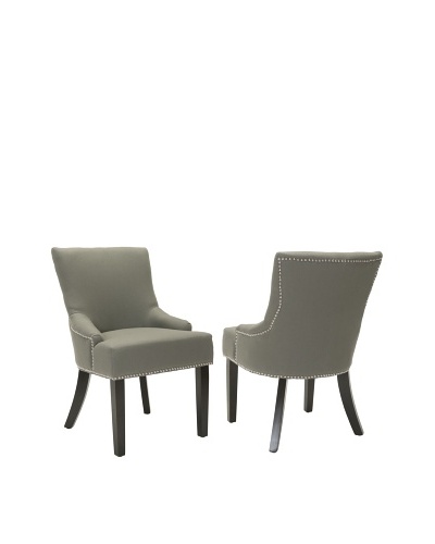 Safavieh Set of 2 Lotus Side Chairs, Sea Mist