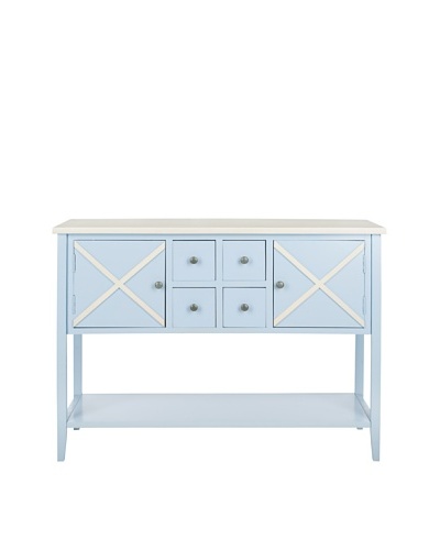 Safavieh Adrienne Sideboard, Light Blue/White