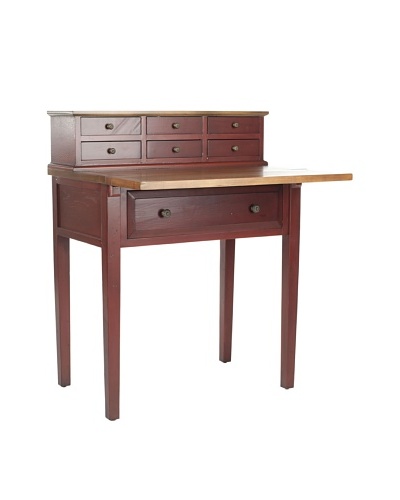 Safavieh Abigail Fold-Down Desk, Cherry/Oak