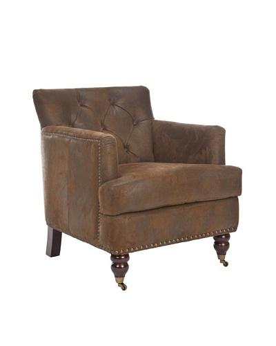 Safavieh Colin Tufted Club Chair, Brown