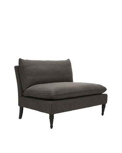 Safavieh Emmett Settee, Grey Pinstripe