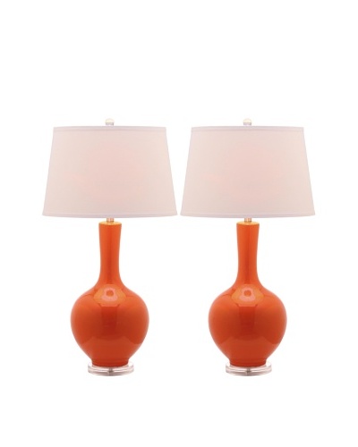 Safavieh Set of 2 Blanche Gourd Lamps