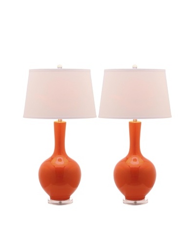 Safavieh Set of 2 Blanche Gourd Lamps