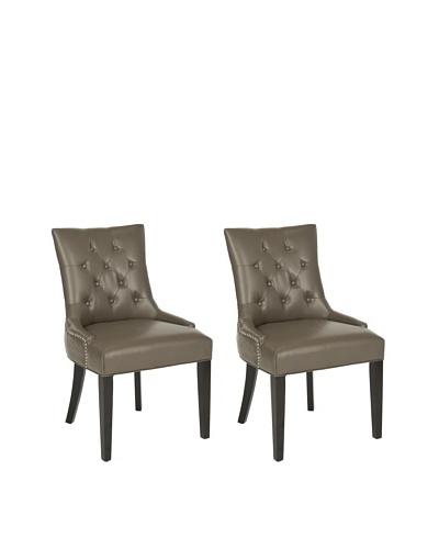 Safavieh Set of 2 Ashley Side Chairs, Clay