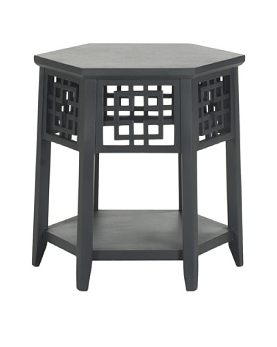 Safavieh Zelda End Table, Charcoal Grey