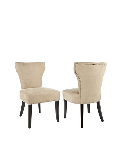 Safavieh Set of 2 Jappic Side Chairs, Wheat