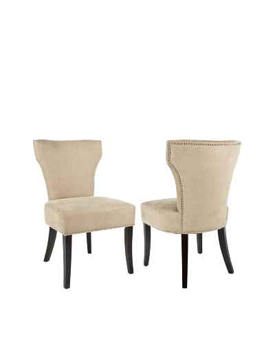 Safavieh Set of 2 Jappic Side Chairs, Wheat
