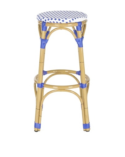 Safavieh Kipnuk Indoor/Outdoor Stool, Blue & White