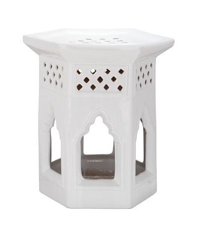 Safavieh Moroccan Garden Stool, White