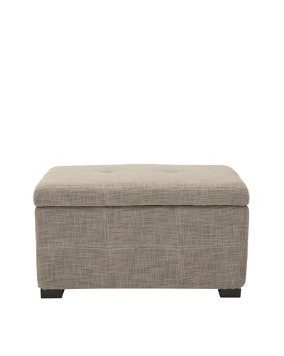 Safavieh Small Maiden Tufted Storage Bench, Stone