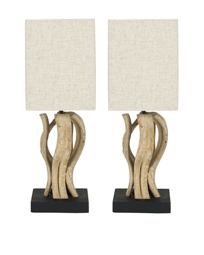 Safavieh Set of 2 Evangeline Vine Mini Table Lamps