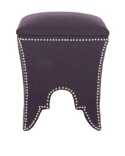 Safavieh Deidra Ottoman, Plum