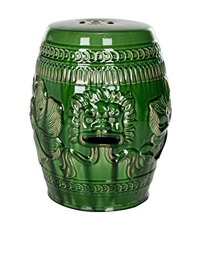 Safavieh Green Chinese Dragon Stool