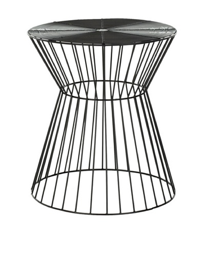 Safavieh Home Collection Payton Steelworks Iron Wires Stool, Black