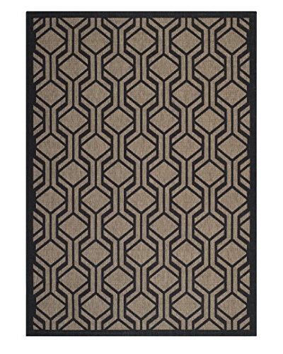 Safavieh Courtyard Indoor/Outdoor Rug, Brown/Black, 2' 7 x 5'