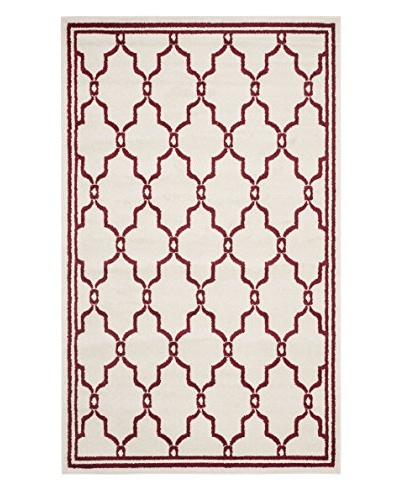 Safavieh Amherst Indoor/Outdoor Rug, Ivory/Red, 2' 6 x 4'